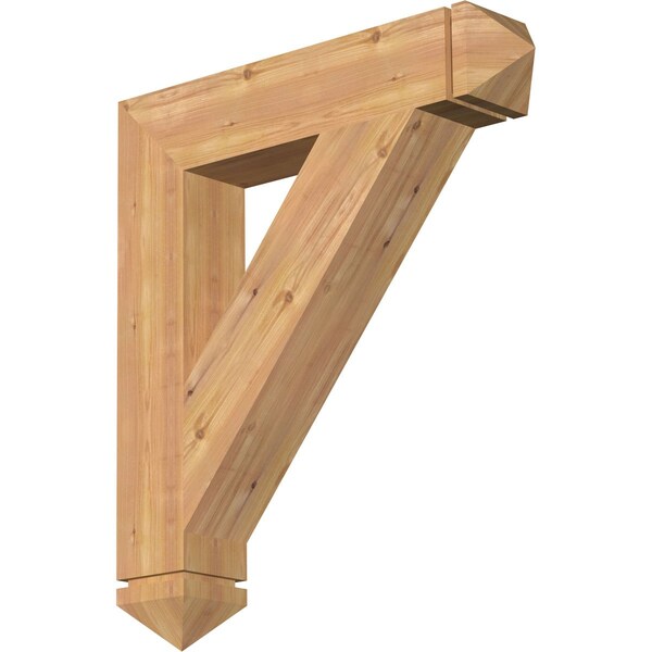 Ekena Millwork Traditional Arts & Crafts Smooth Bracket, Western Red Cedar, 5 1/2"W x 30"D x 34"H BKT06X30X34TRA03SWR - main